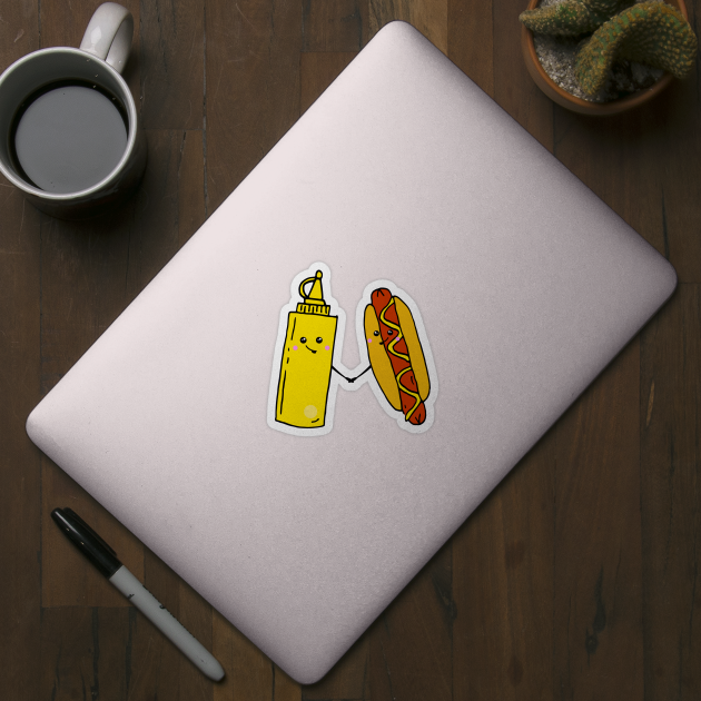 Hot Dog and Mustard Food Love by HotHibiscus